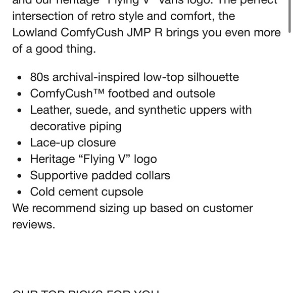 EUC Vans Lowland ComfyCush JMP R Shoe - Picture 10 of 11